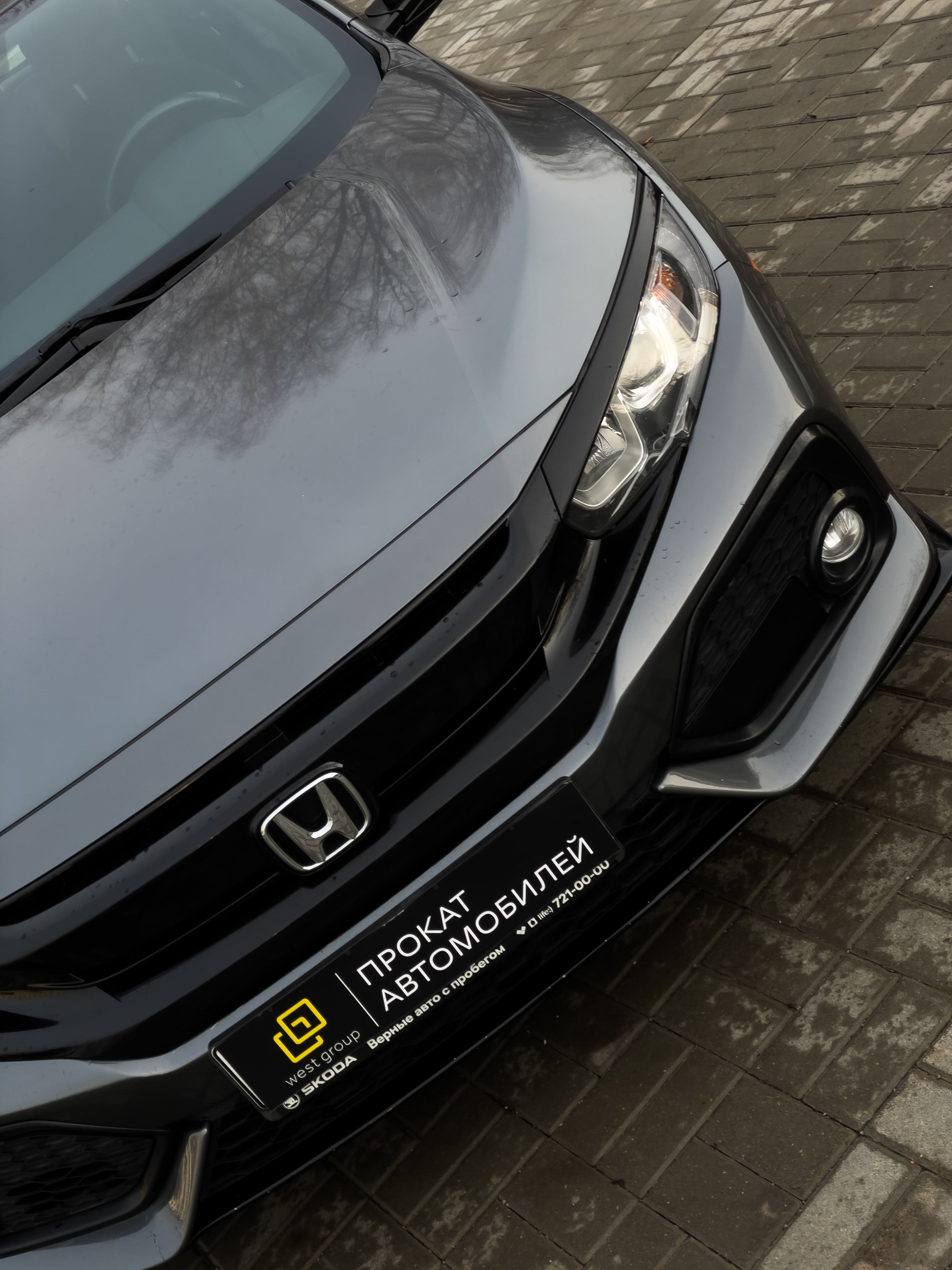 Аренда  Honda Civic X LL-CVT Sport  2 класса 2018-2020 года в городе Минск от 39 $/сутки,  двигатель: Бензин , объем 1.5 литров, КАСКО (Мультидрайв), без водителя, вид 5 - West Group