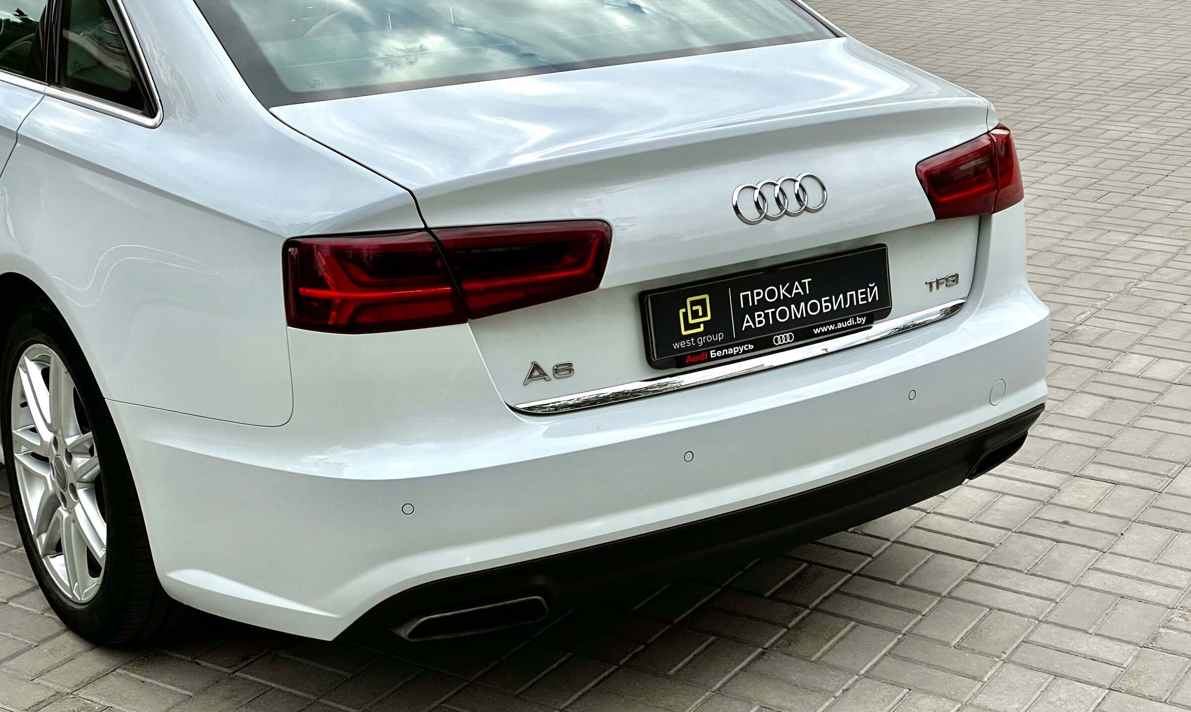 Аренда  Audi A6 C7  3 класса 2018 года в городе Минск от 85 $/сутки,  двигатель: Бензин , объем 1.8 литров, КАСКО (Мультидрайв), без водителя, вид 2 - West Group